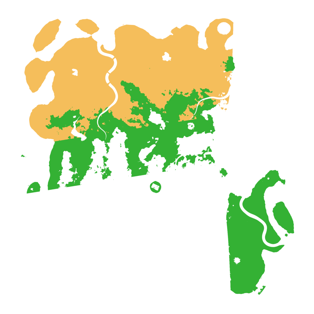 Biome Rust Map: Procedural Map, Size: 4500, Seed: 215278209