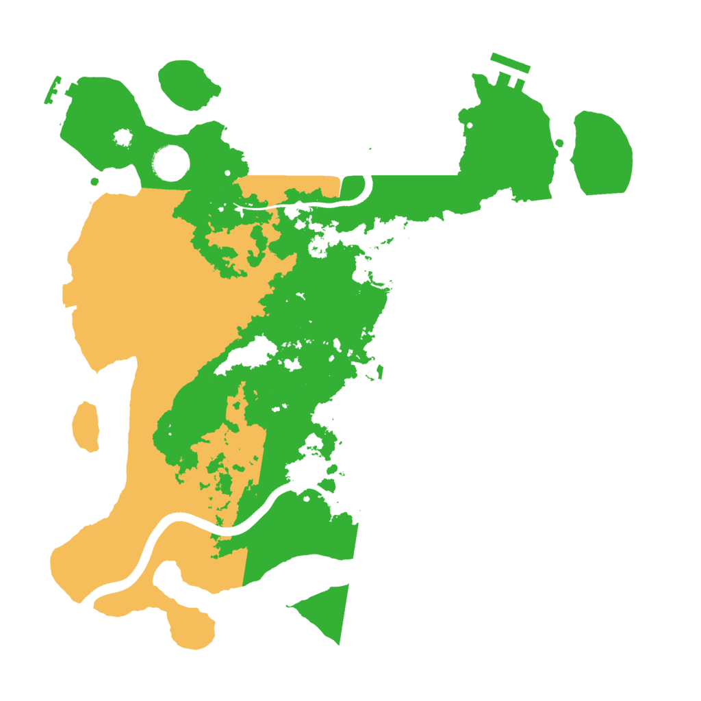 Biome Rust Map: Procedural Map, Size: 3500, Seed: 286236327