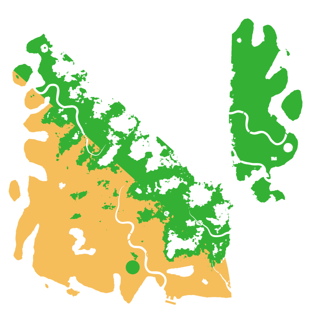 Biome Rust Map: Procedural Map, Size: 6000, Seed: 1292297591