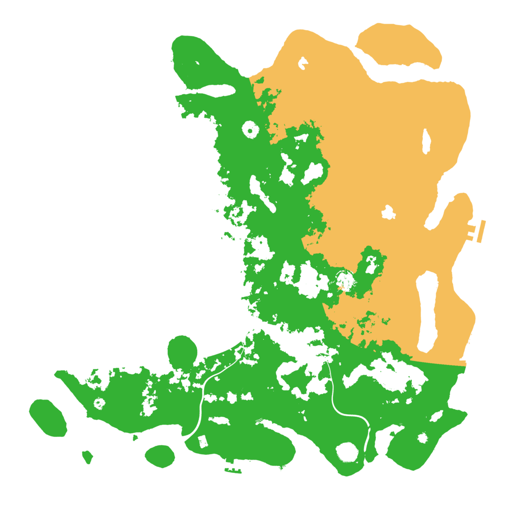 Biome Rust Map: Procedural Map, Size: 4500, Seed: 1163843316