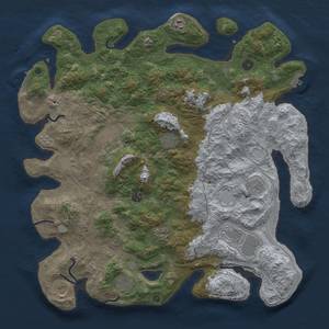 Thumbnail Rust Map: Procedural Map, Size: 4500, Seed: 1581495213, 20 Monuments