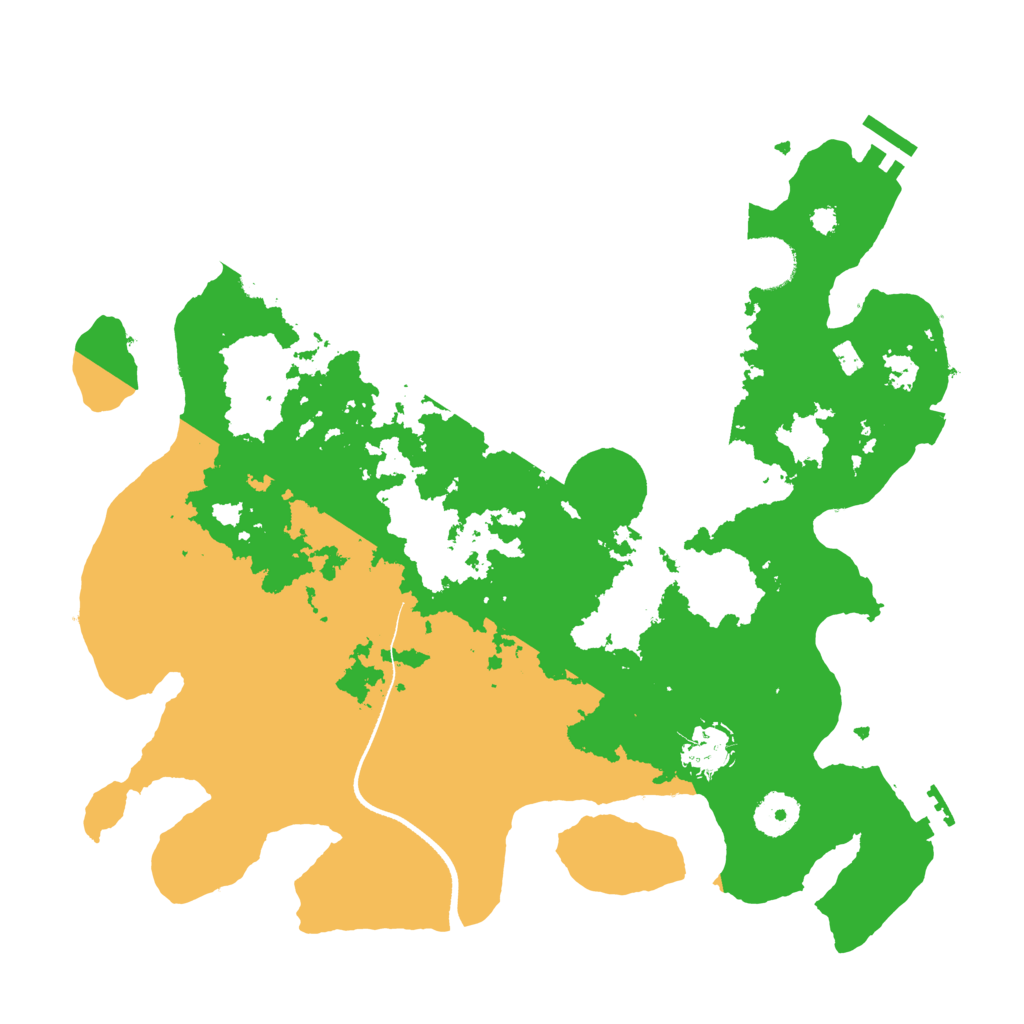 Biome Rust Map: Procedural Map, Size: 3500, Seed: 1104842924
