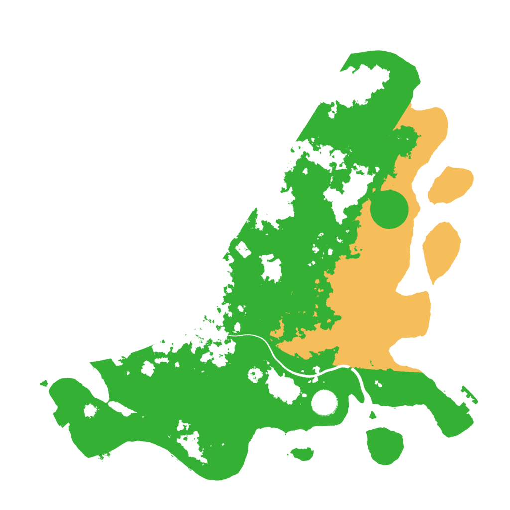 Biome Rust Map: Procedural Map, Size: 3500, Seed: 36261158