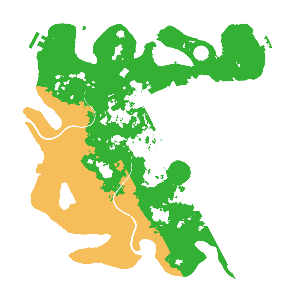 Biome Rust Map: Procedural Map, Size: 3500, Seed: 585891929