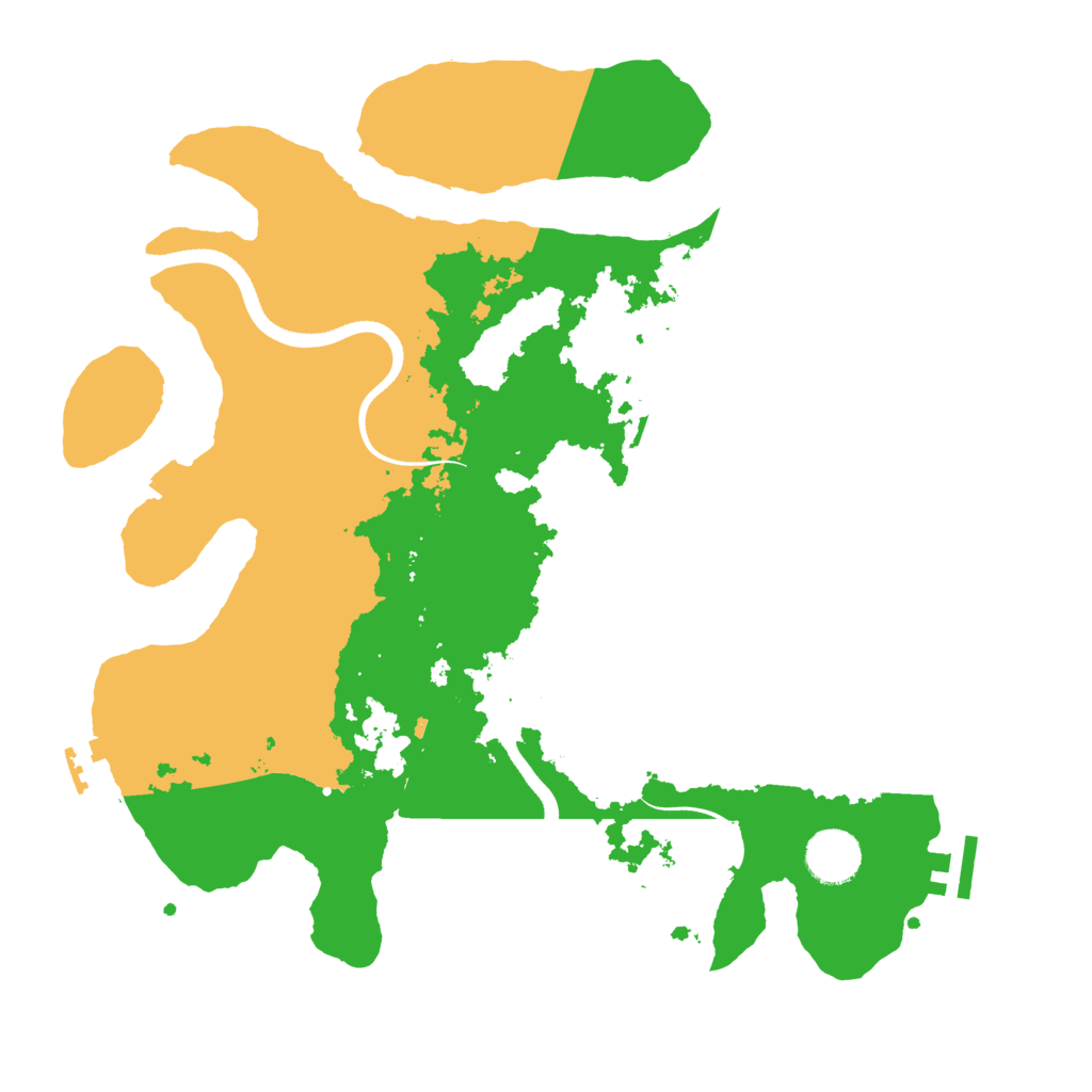 Biome Rust Map: Procedural Map, Size: 3500, Seed: 657108719
