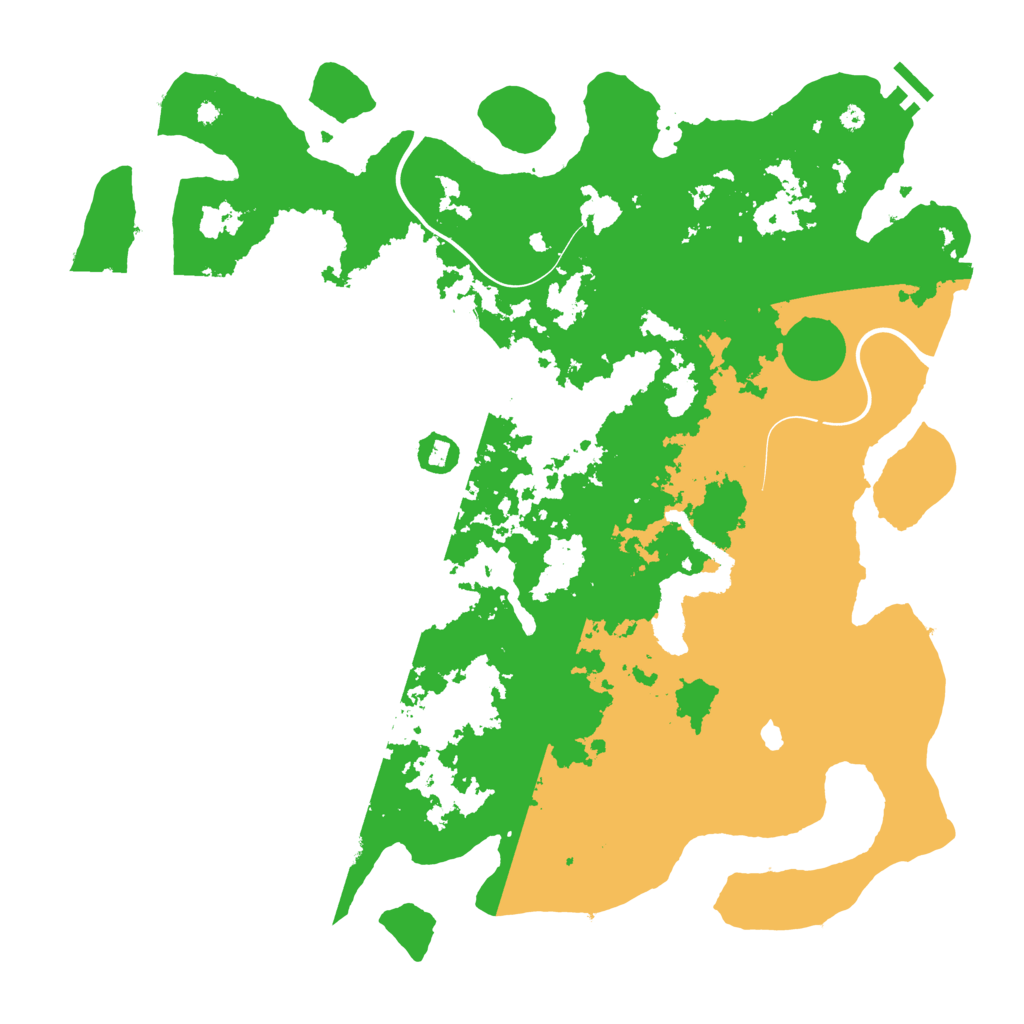 Biome Rust Map: Procedural Map, Size: 4300, Seed: 257813567