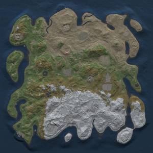 Thumbnail Rust Map: Procedural Map, Size: 4250, Seed: 420735637, 17 Monuments