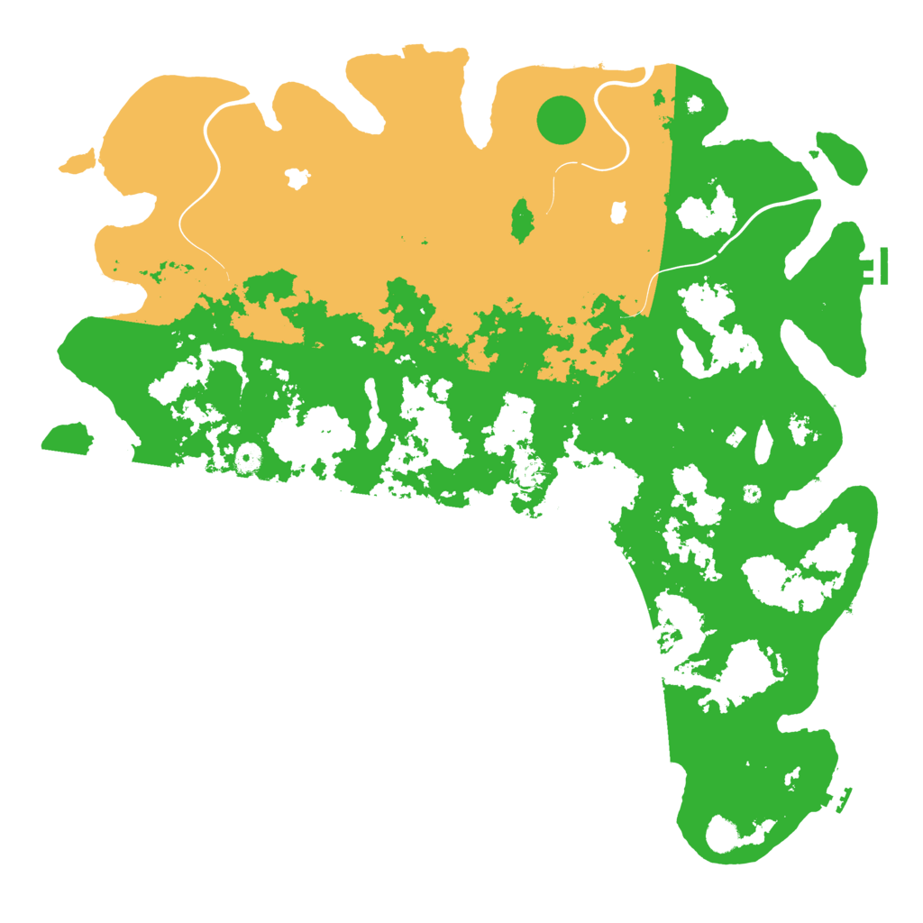 Biome Rust Map: Procedural Map, Size: 5000, Seed: 110829