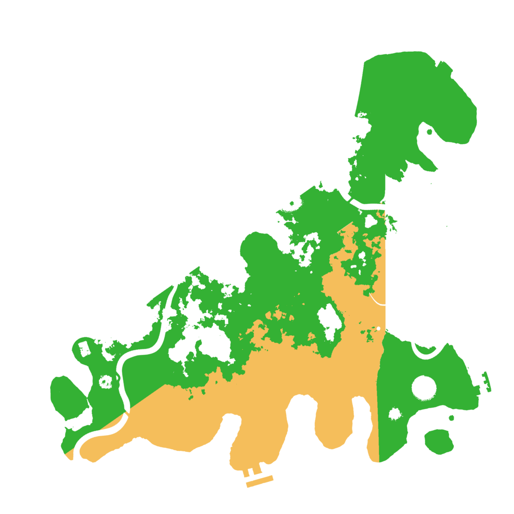 Biome Rust Map: Procedural Map, Size: 3800, Seed: 13665