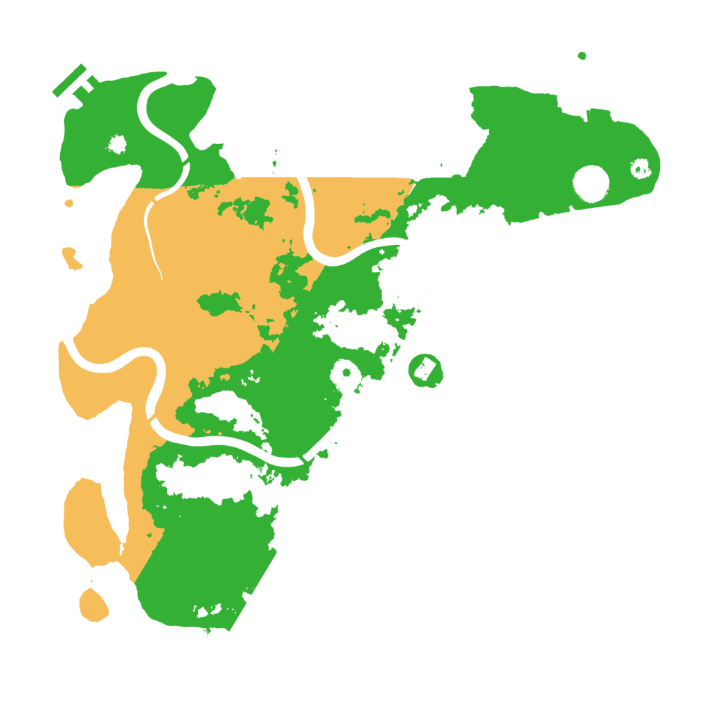Biome Rust Map: Procedural Map, Size: 3500, Seed: 407897021