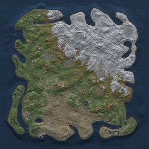 Thumbnail Rust Map: Procedural Map, Size: 4500, Seed: 1179582163, 20 Monuments