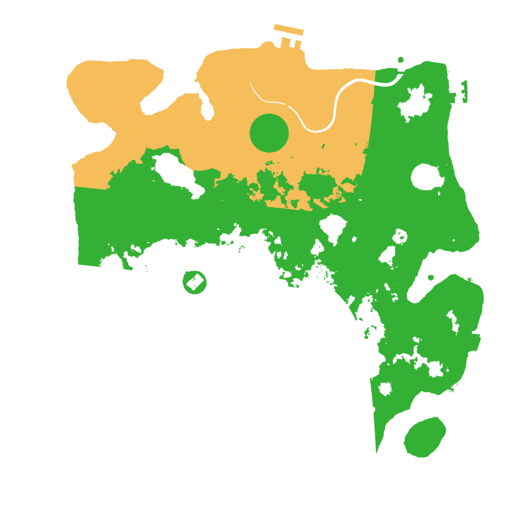 Biome Rust Map: Procedural Map, Size: 3500, Seed: 1394752723