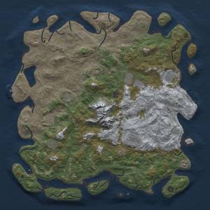 Thumbnail Rust Map: Procedural Map, Size: 5000, Seed: 1434160528, 20 Monuments