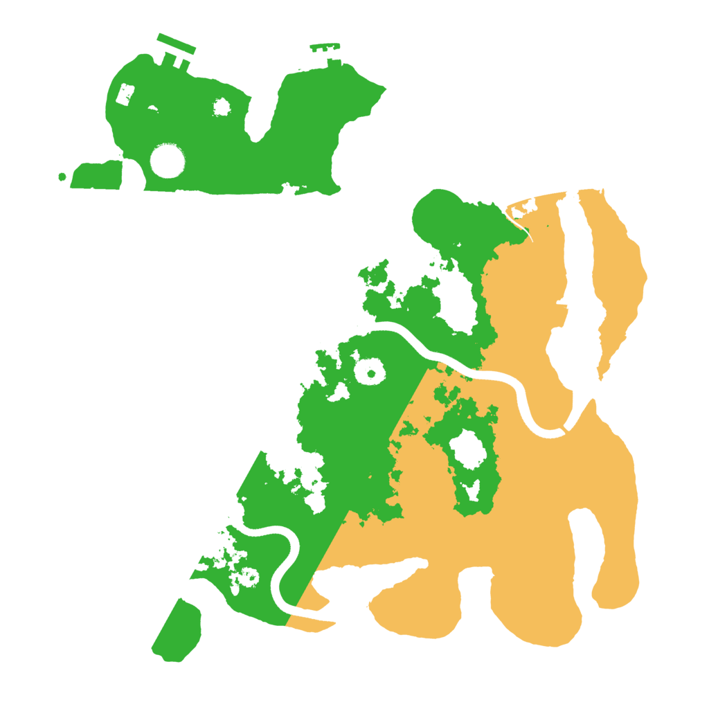Biome Rust Map: Procedural Map, Size: 3600, Seed: 4683216