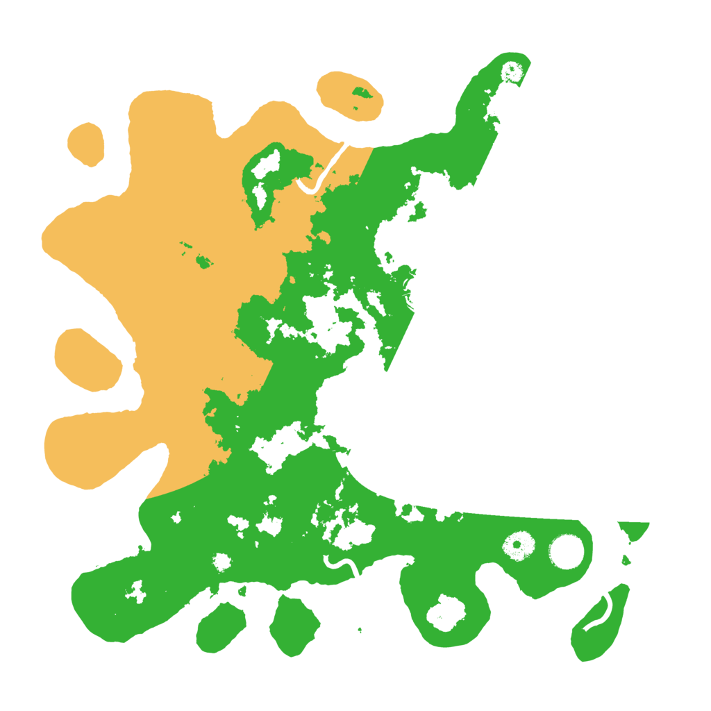 Biome Rust Map: Procedural Map, Size: 3600, Seed: 92837461