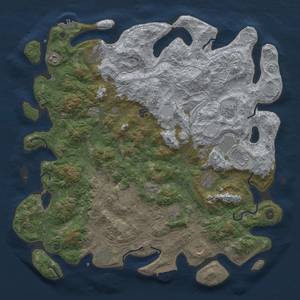 Thumbnail Rust Map: Procedural Map, Size: 4800, Seed: 2142814375, 20 Monuments