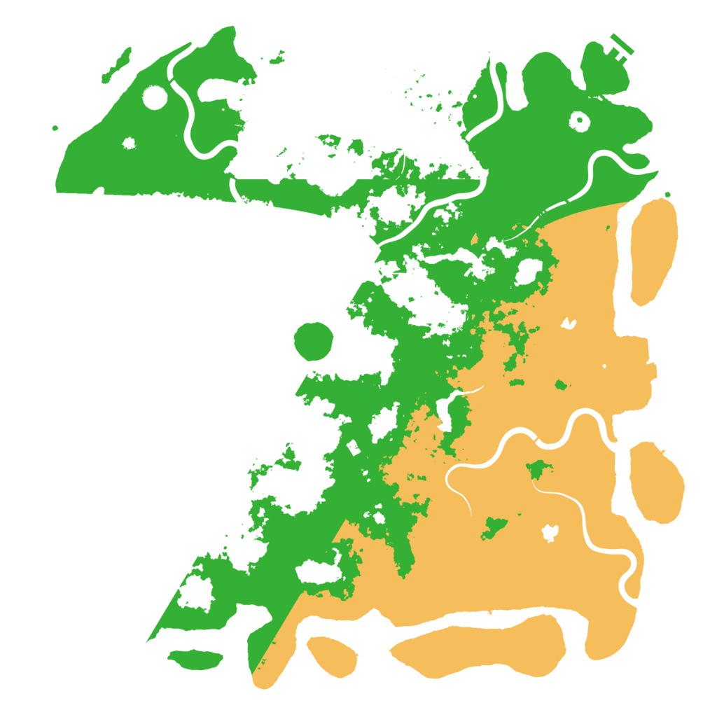 Biome Rust Map: Procedural Map, Size: 5200, Seed: 753662716