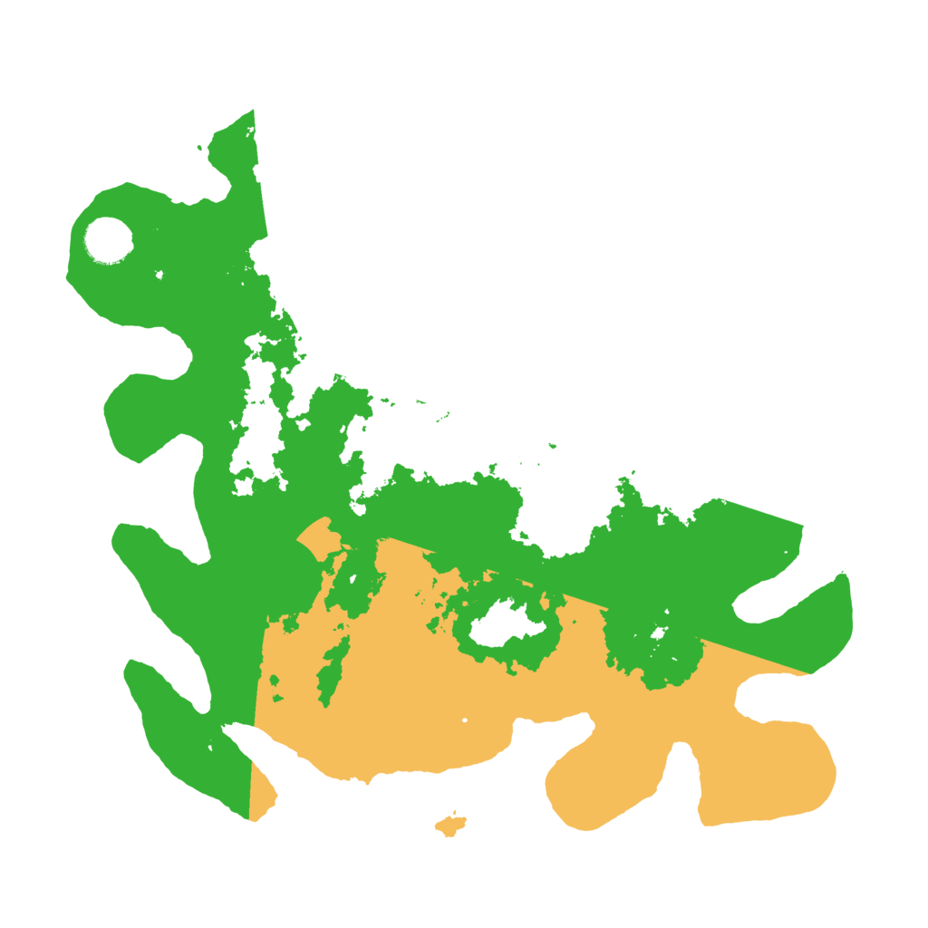 Biome Rust Map: Barren, Size: 3500, Seed: 1288883370