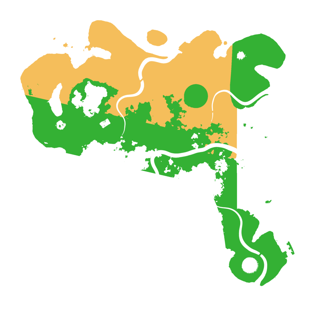 Biome Rust Map: Procedural Map, Size: 3500, Seed: 83914567