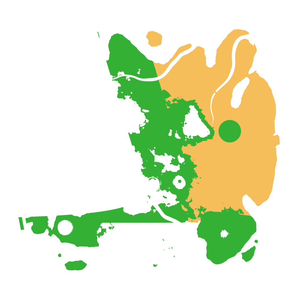 Biome Rust Map: Procedural Map, Size: 3500, Seed: 2086570665