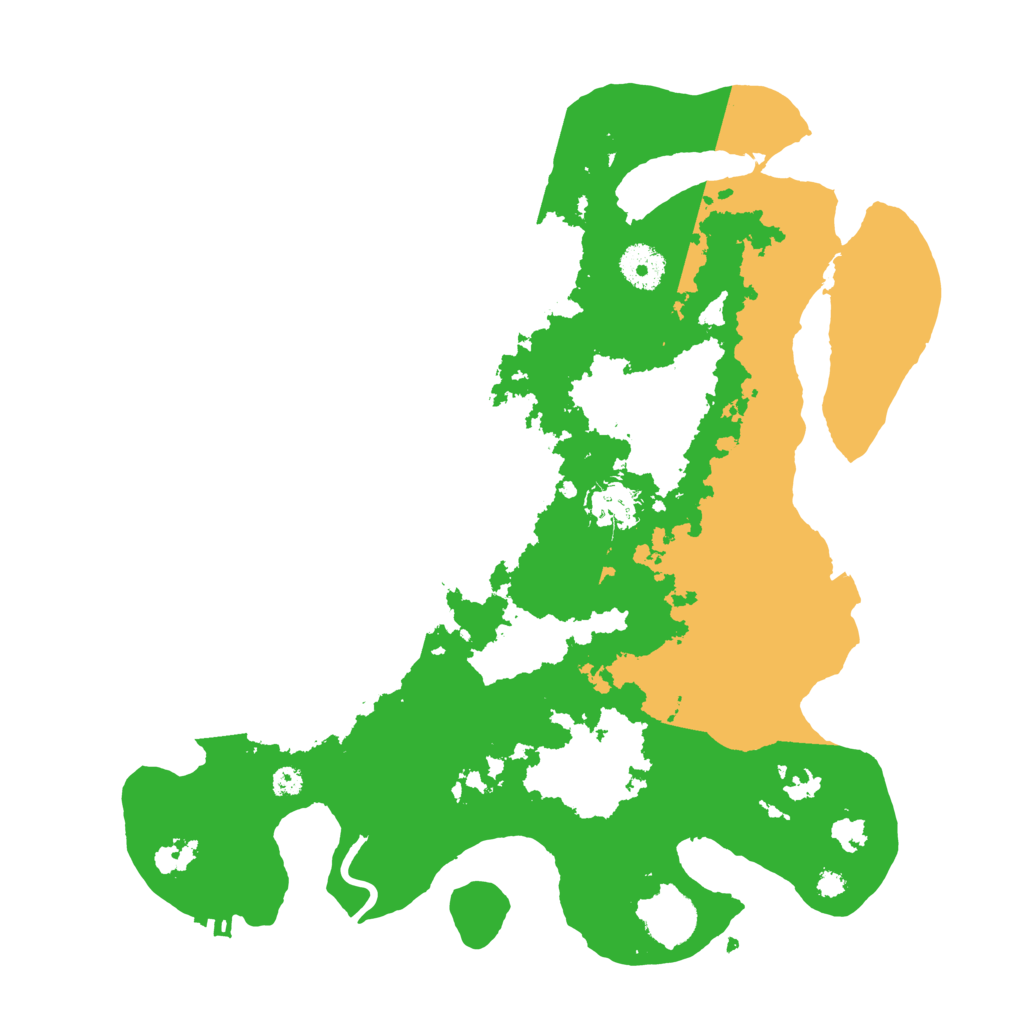 Biome Rust Map: Procedural Map, Size: 3500, Seed: 617521916