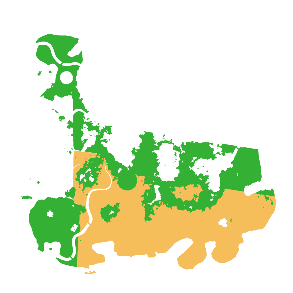 Biome Rust Map: Procedural Map, Size: 4200, Seed: 435615