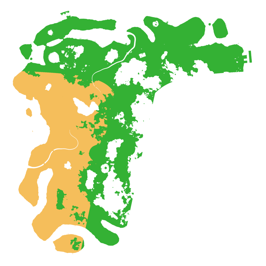 Biome Rust Map: Procedural Map, Size: 4500, Seed: 591201911