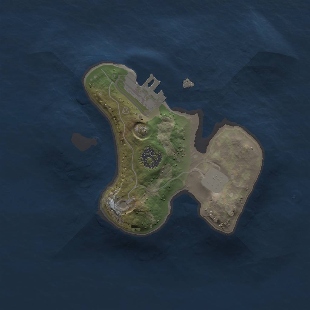 Rust Map: Procedural Map, Size: 1500, Seed: 7456, 5 Monuments