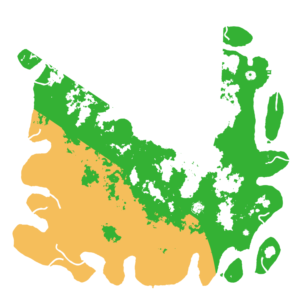 Biome Rust Map: Procedural Map, Size: 4500, Seed: 13492