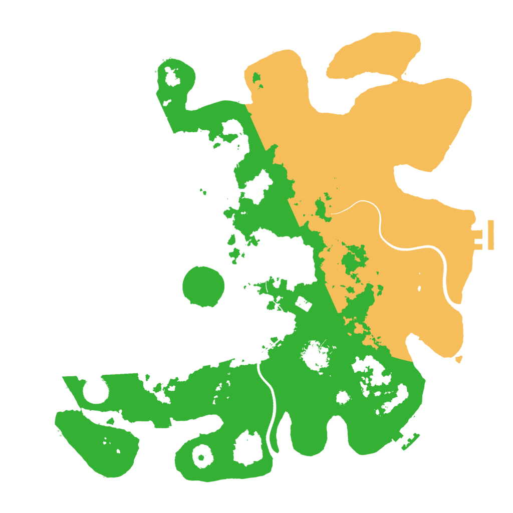 Biome Rust Map: Procedural Map, Size: 3500, Seed: 320208245