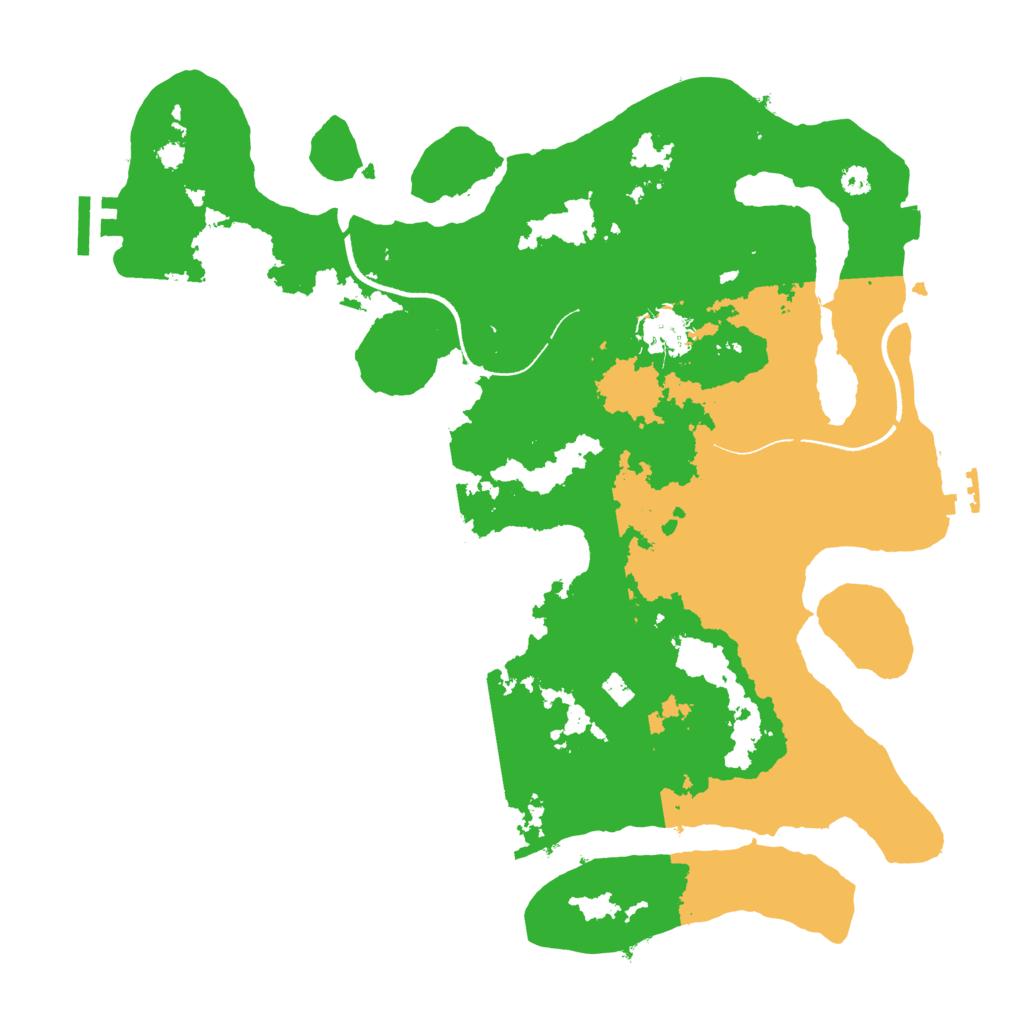 Biome Rust Map: Procedural Map, Size: 3500, Seed: 110488051