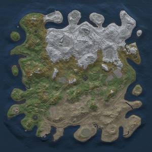 Thumbnail Rust Map: Procedural Map, Size: 4250, Seed: 977277716, 20 Monuments