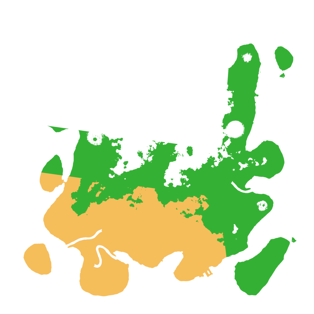 Biome Rust Map: Procedural Map, Size: 3200, Seed: 346987