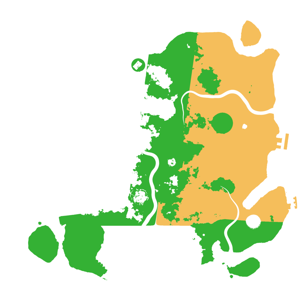 Biome Rust Map: Procedural Map, Size: 3800, Seed: 1151397213