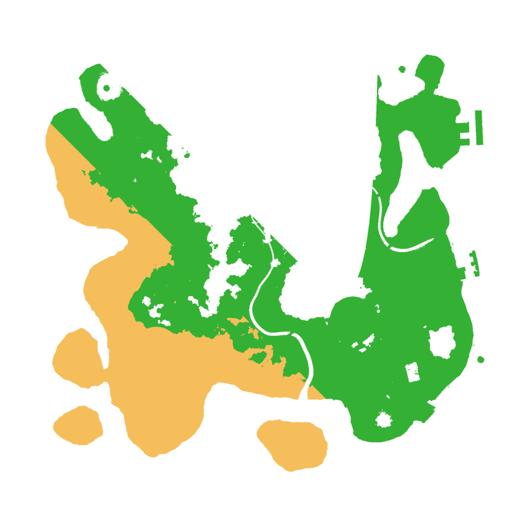 Biome Rust Map: Procedural Map, Size: 3000, Seed: 1614473495