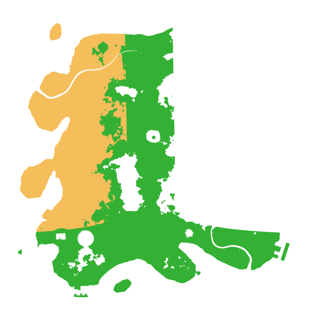 Biome Rust Map: Procedural Map, Size: 3500, Seed: 122022