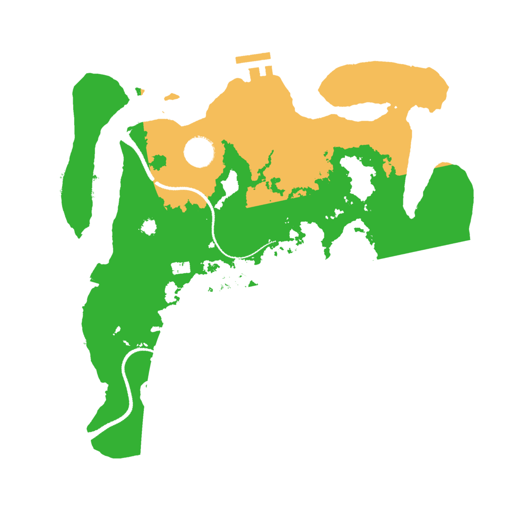 Biome Rust Map: Procedural Map, Size: 3000, Seed: 1301762357