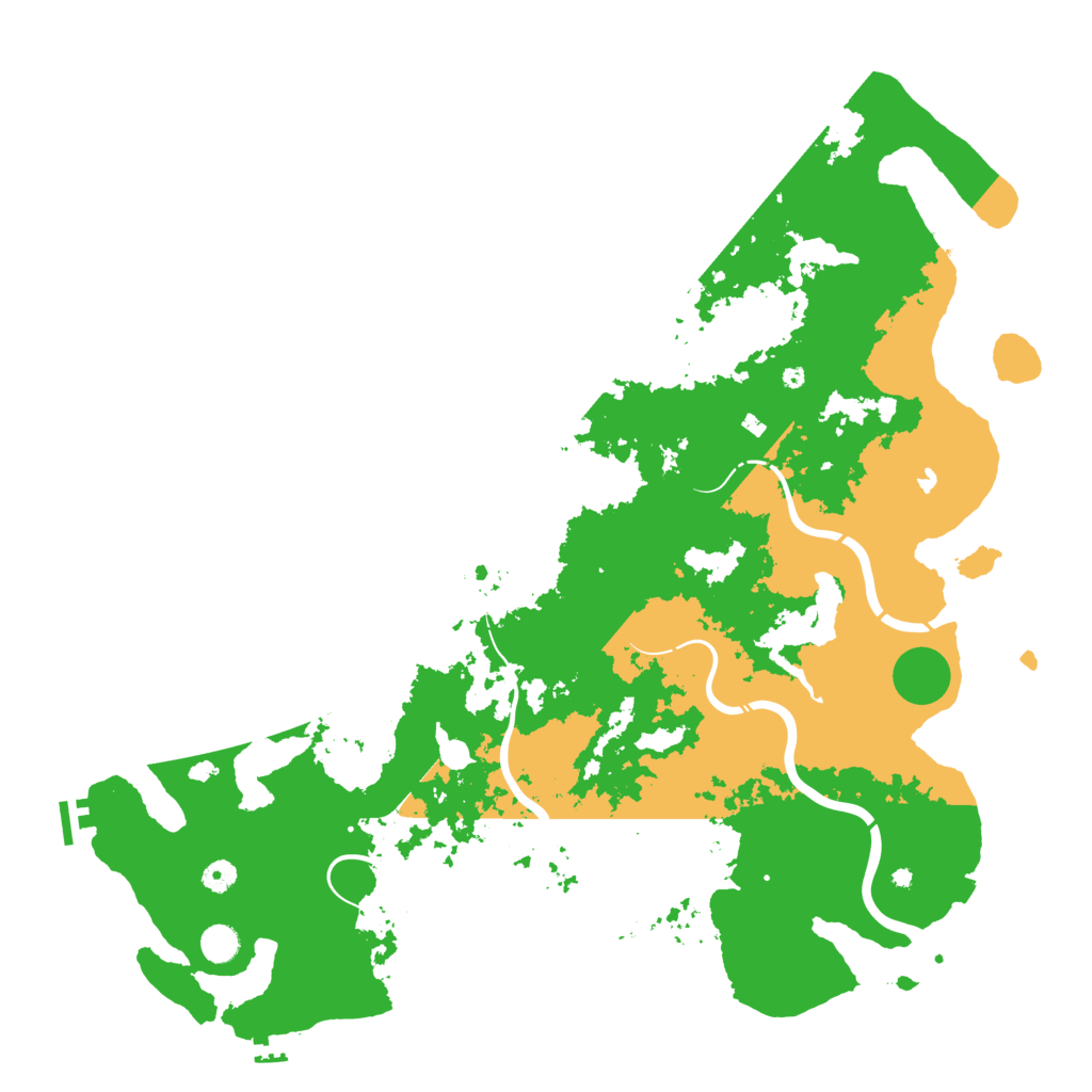 Biome Rust Map: Procedural Map, Size: 5000, Seed: 45512