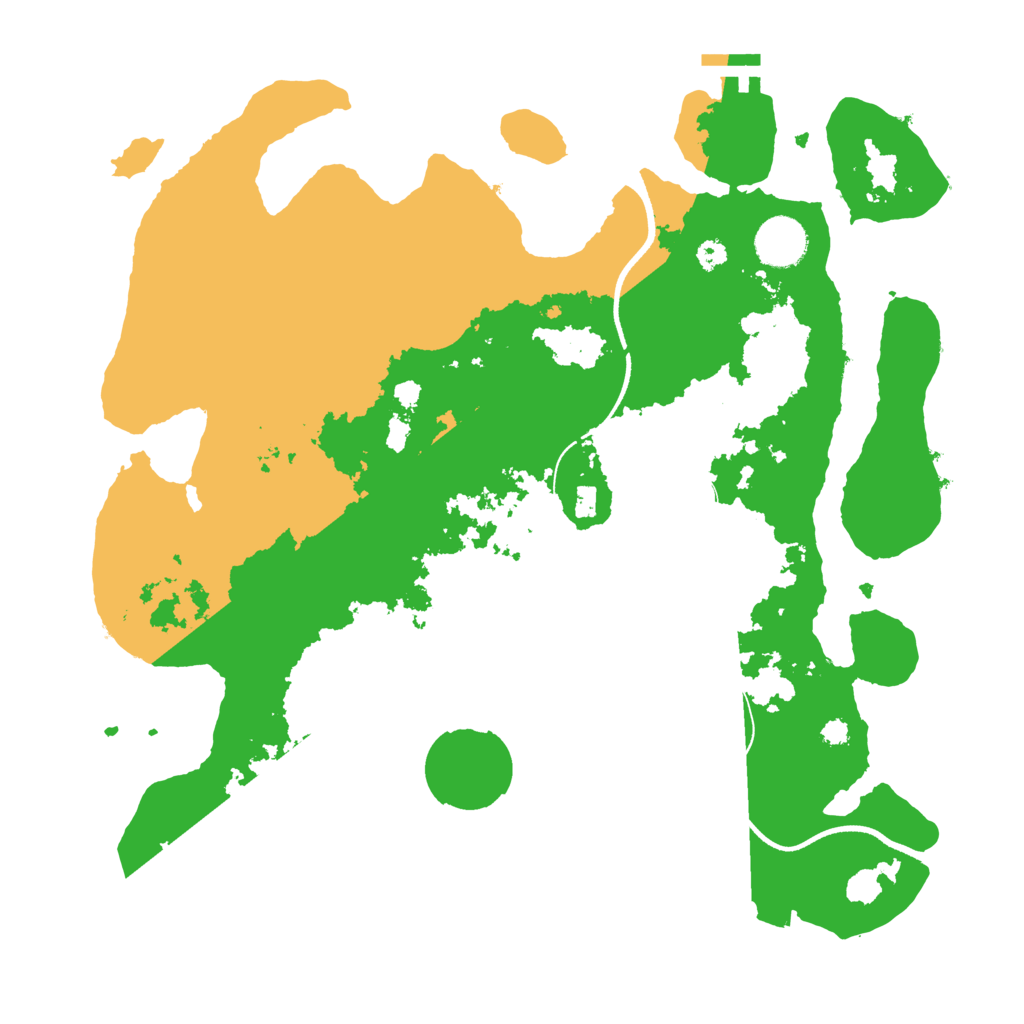 Biome Rust Map: Procedural Map, Size: 3500, Seed: 123084010