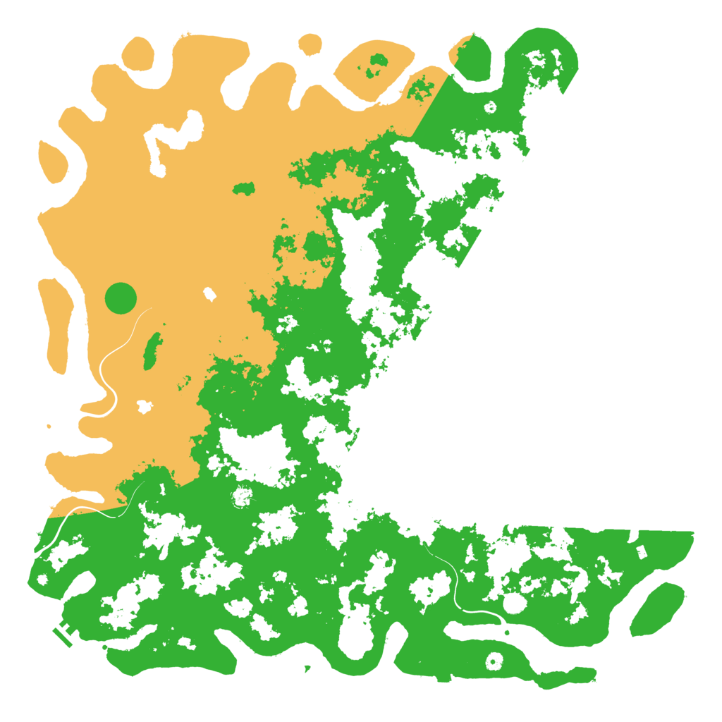 Biome Rust Map: Procedural Map, Size: 6000, Seed: 1357444906