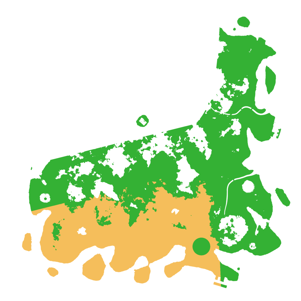 Biome Rust Map: Procedural Map, Size: 4500, Seed: 1645276476