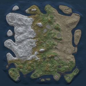 Thumbnail Rust Map: Procedural Map, Size: 4250, Seed: 768395581, 19 Monuments