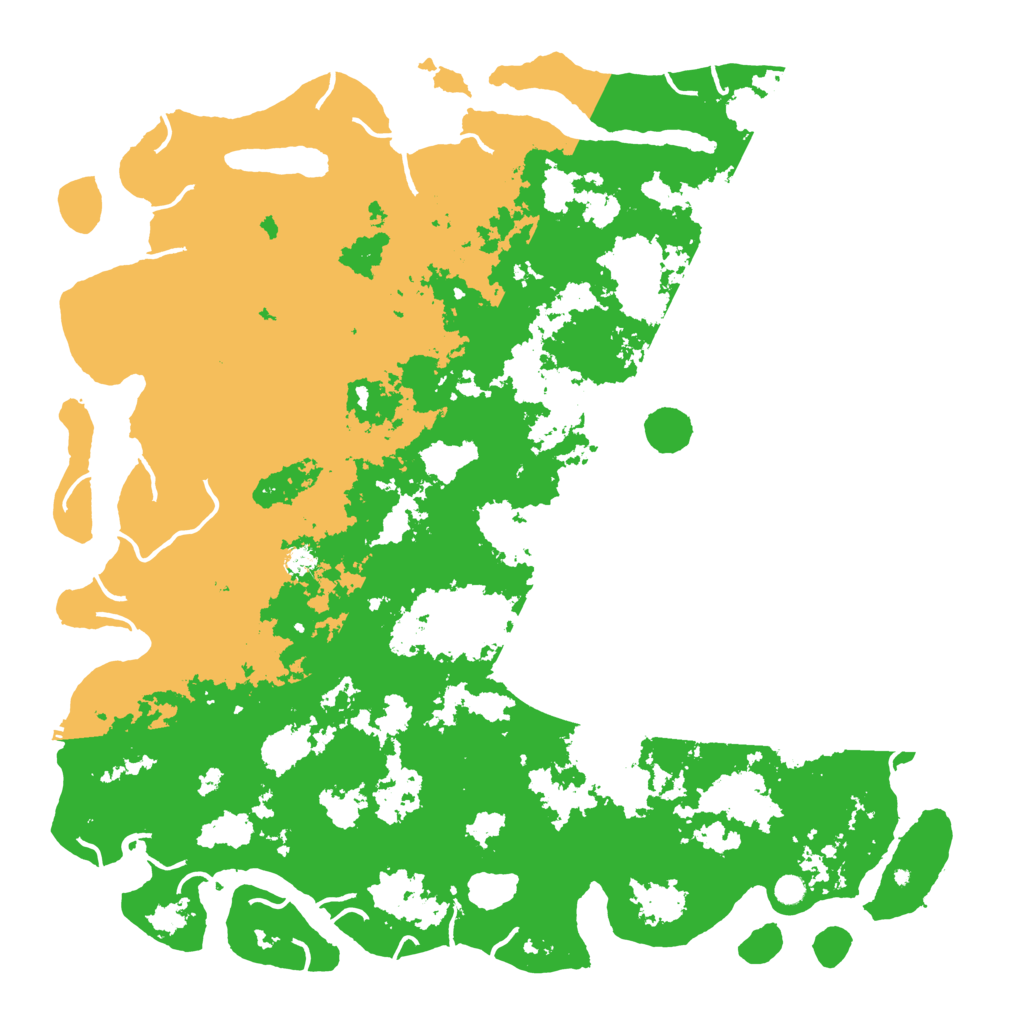 Biome Rust Map: Procedural Map, Size: 6000, Seed: 46858422