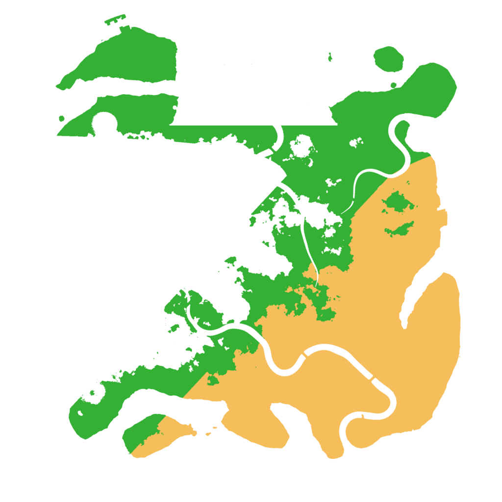 Biome Rust Map: Procedural Map, Size: 3511, Seed: 213635