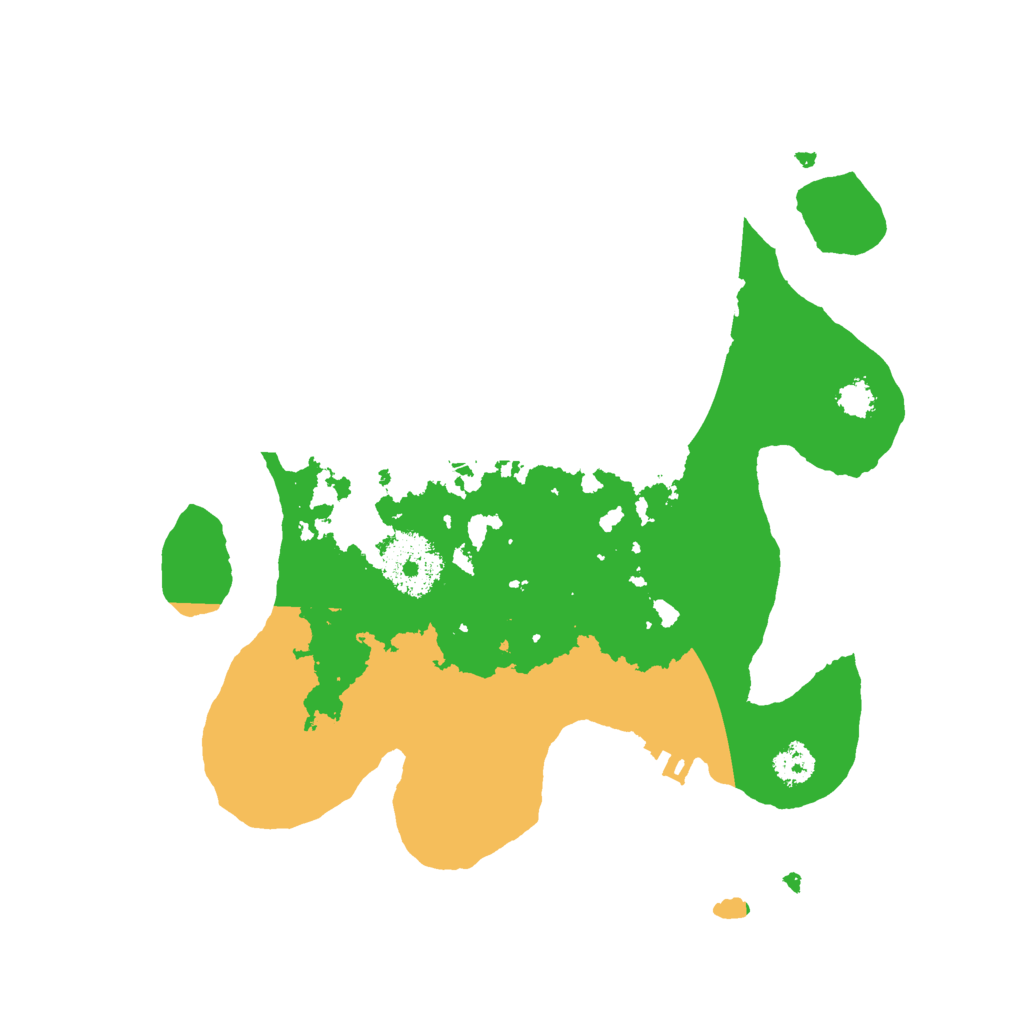 Biome Rust Map: Procedural Map, Size: 2600, Seed: 23958