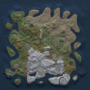 Thumbnail Rust Map: Procedural Map, Size: 3750, Seed: 651815, 19 Monuments