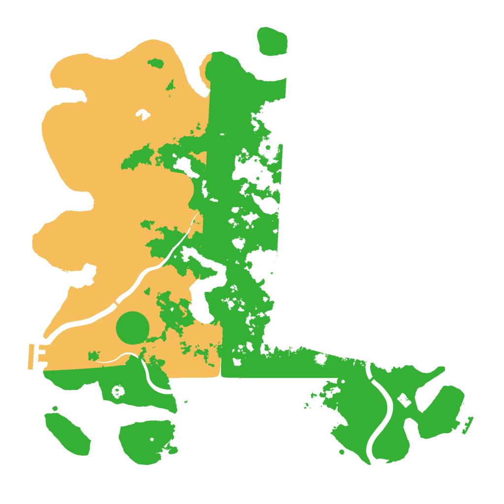 Biome Rust Map: Procedural Map, Size: 4000, Seed: 279535534