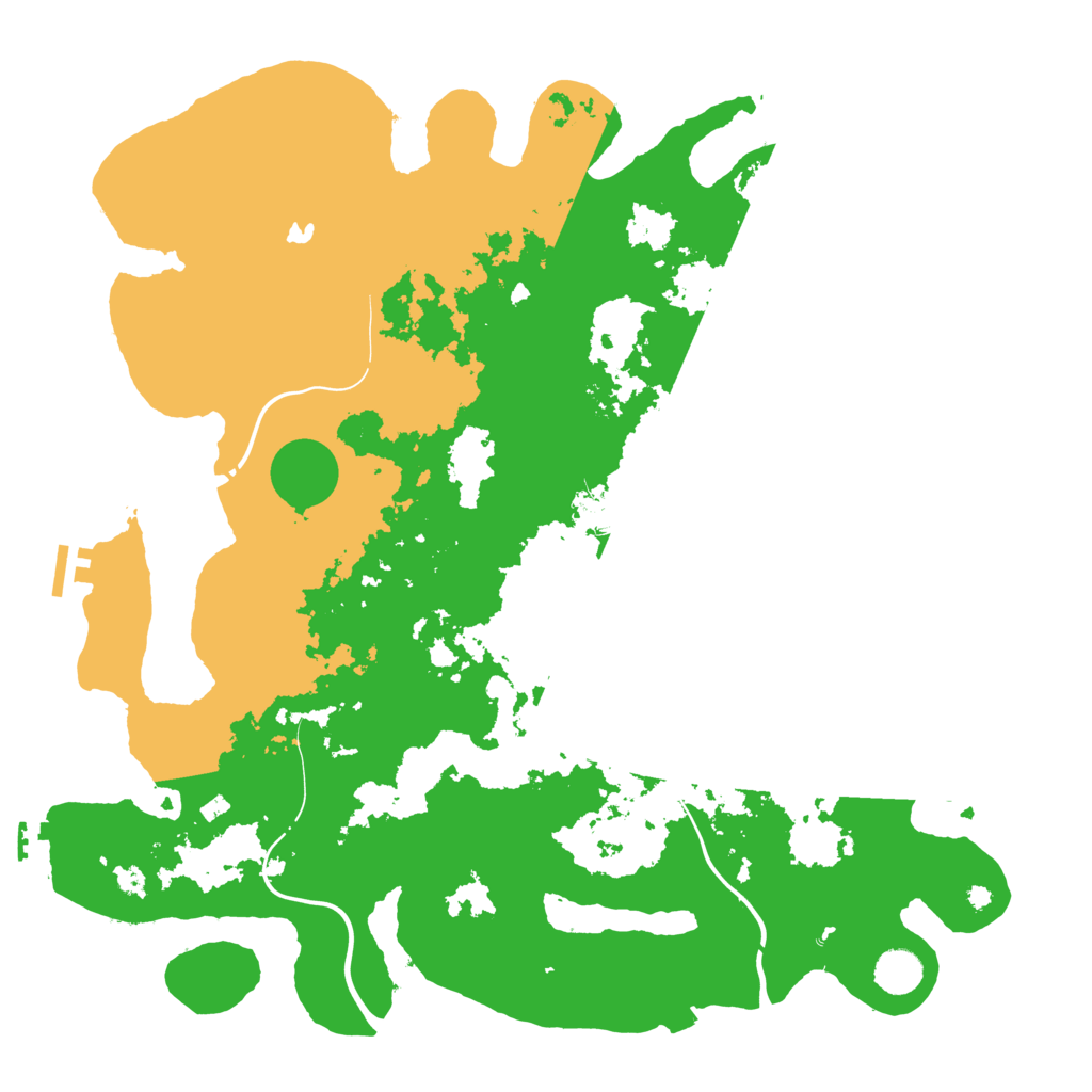 Biome Rust Map: Procedural Map, Size: 4250, Seed: 1100877842