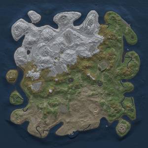 Thumbnail Rust Map: Procedural Map, Size: 4250, Seed: 889190481, 20 Monuments