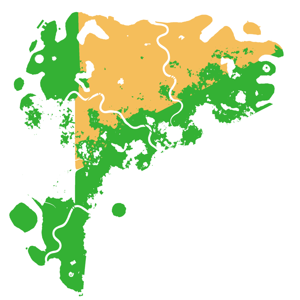 Biome Rust Map: Procedural Map, Size: 6000, Seed: 102967534